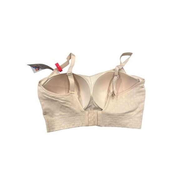 Playtex Secrets Seamless Comfort Bra Beige Ultra Soft 4831 Size Medium Wireless - Picture 6 of 7